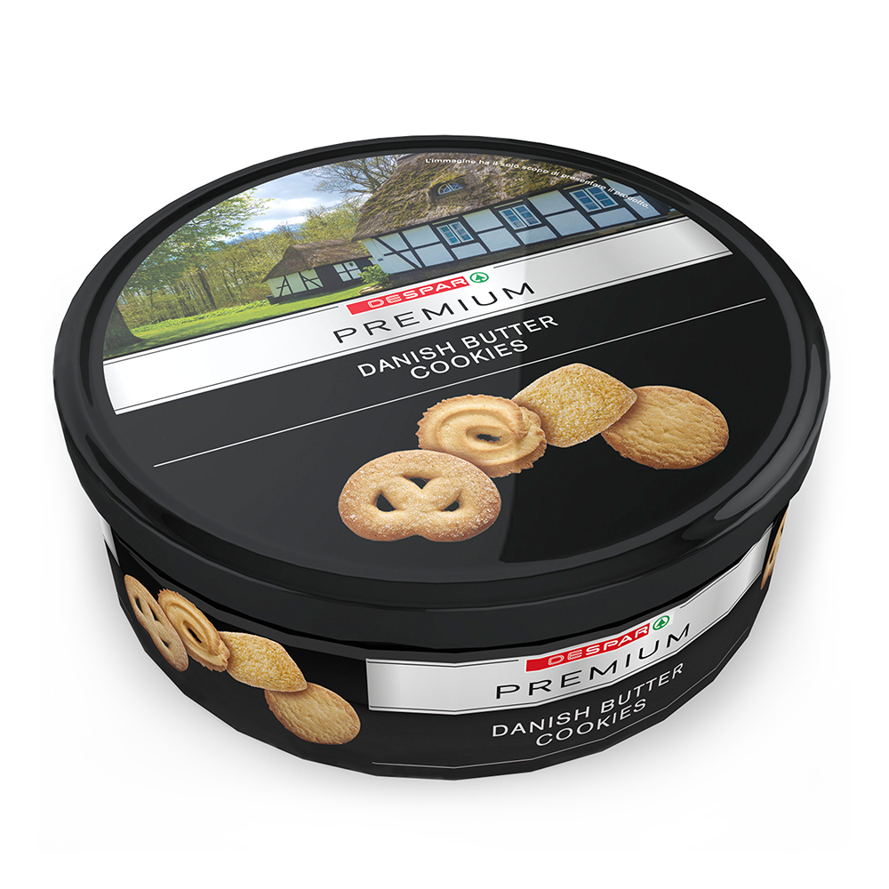 Danish butter cookies linea prodotti a marchio Despar Premium, Despar Italia