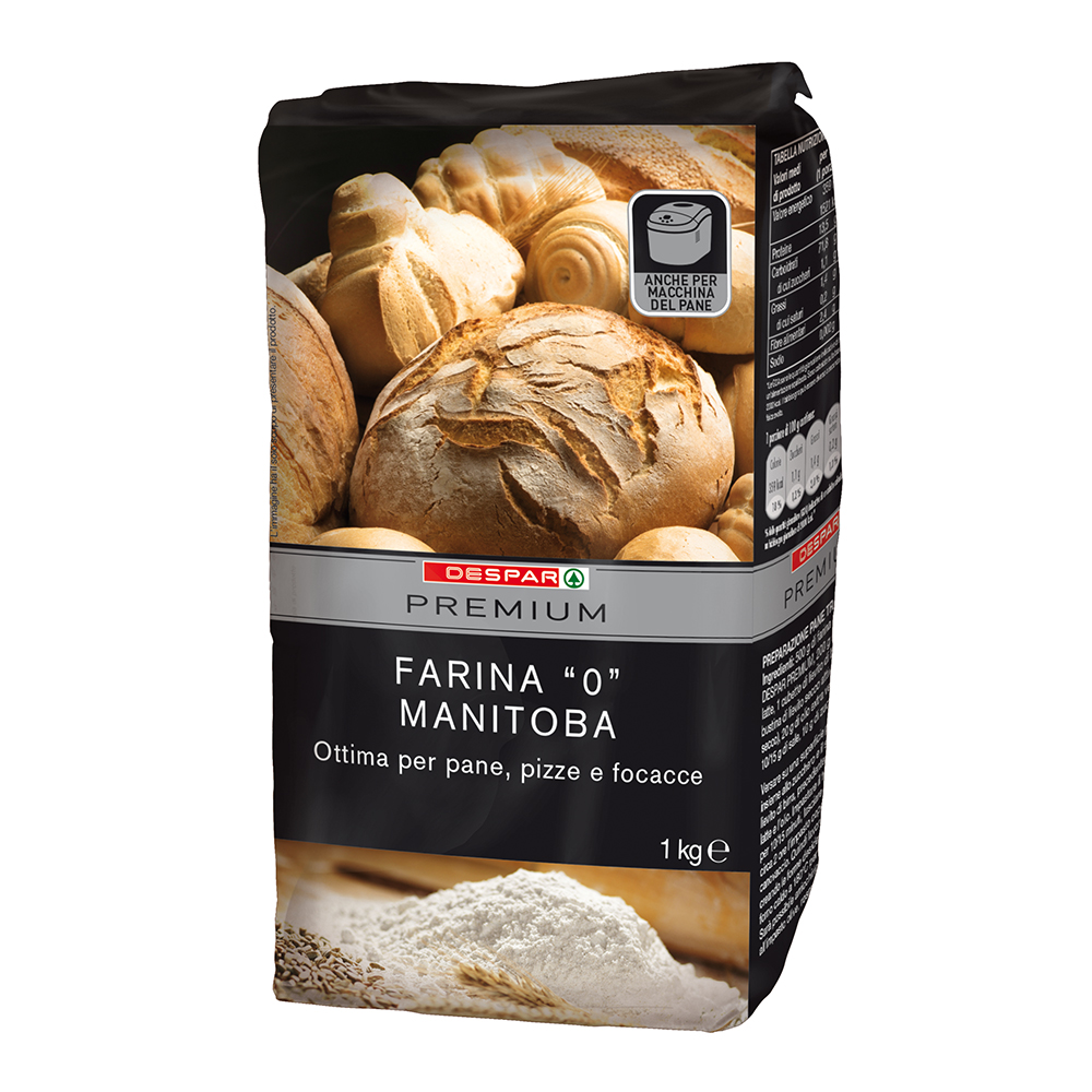 Farina 0 Manitoba linea prodotti a marchio Despar Premium, Despar Italia