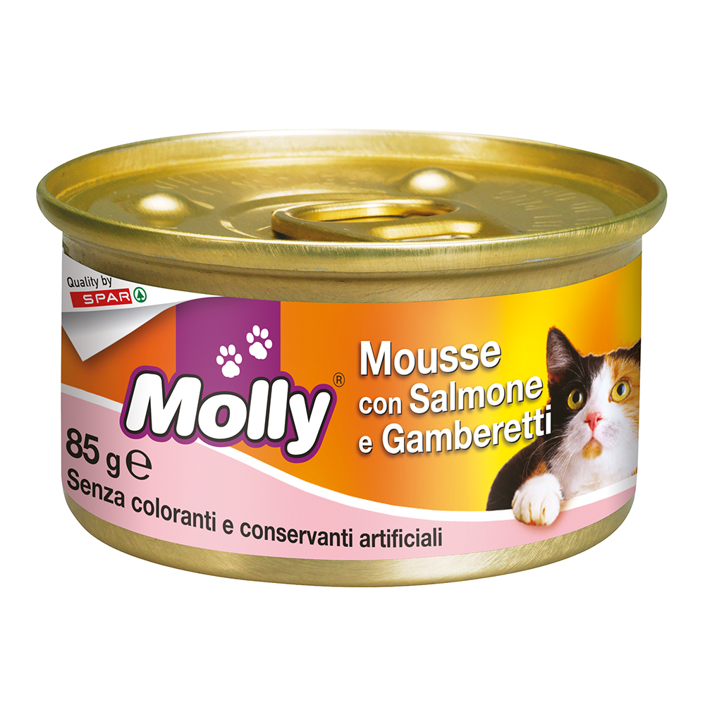 Mousse con salmone e gamberetti 85 g linea prodotti a marchio Despar Molly