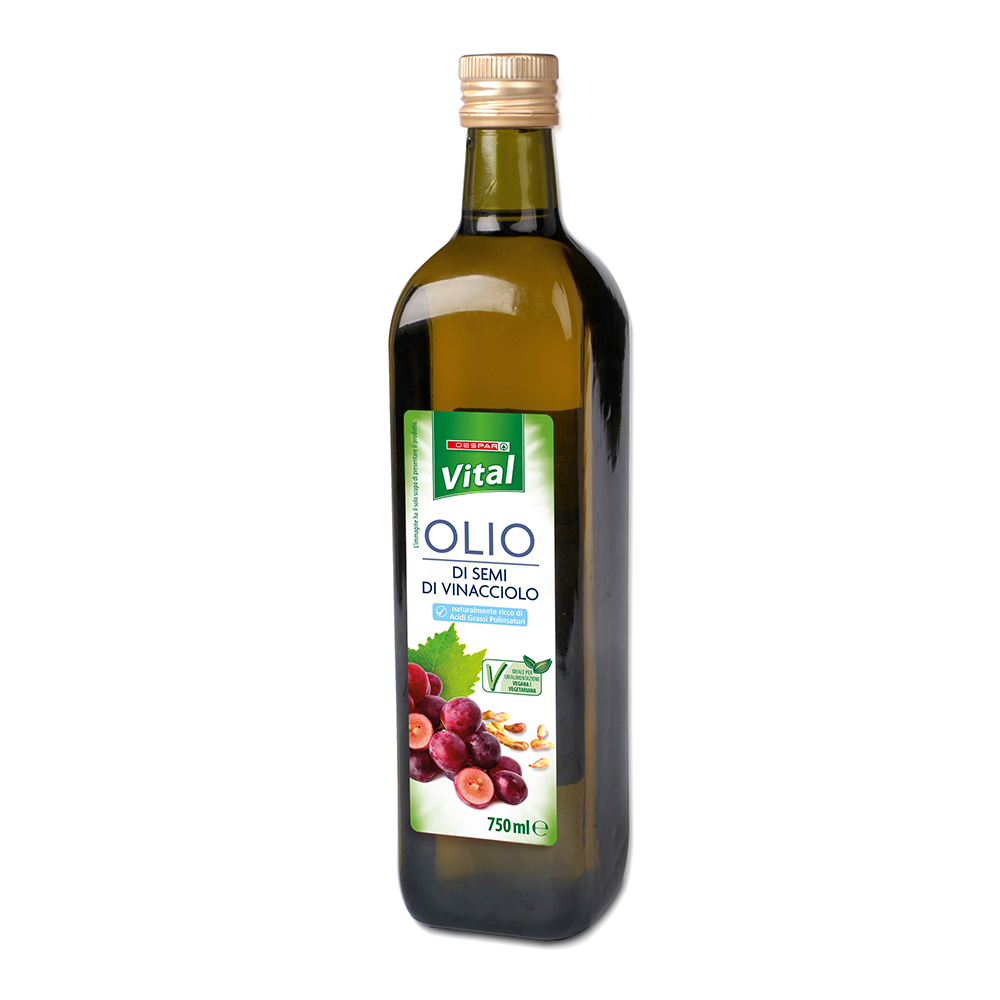 Olio di semi di vinacciolo linea prodotti a marchio Despar Vital