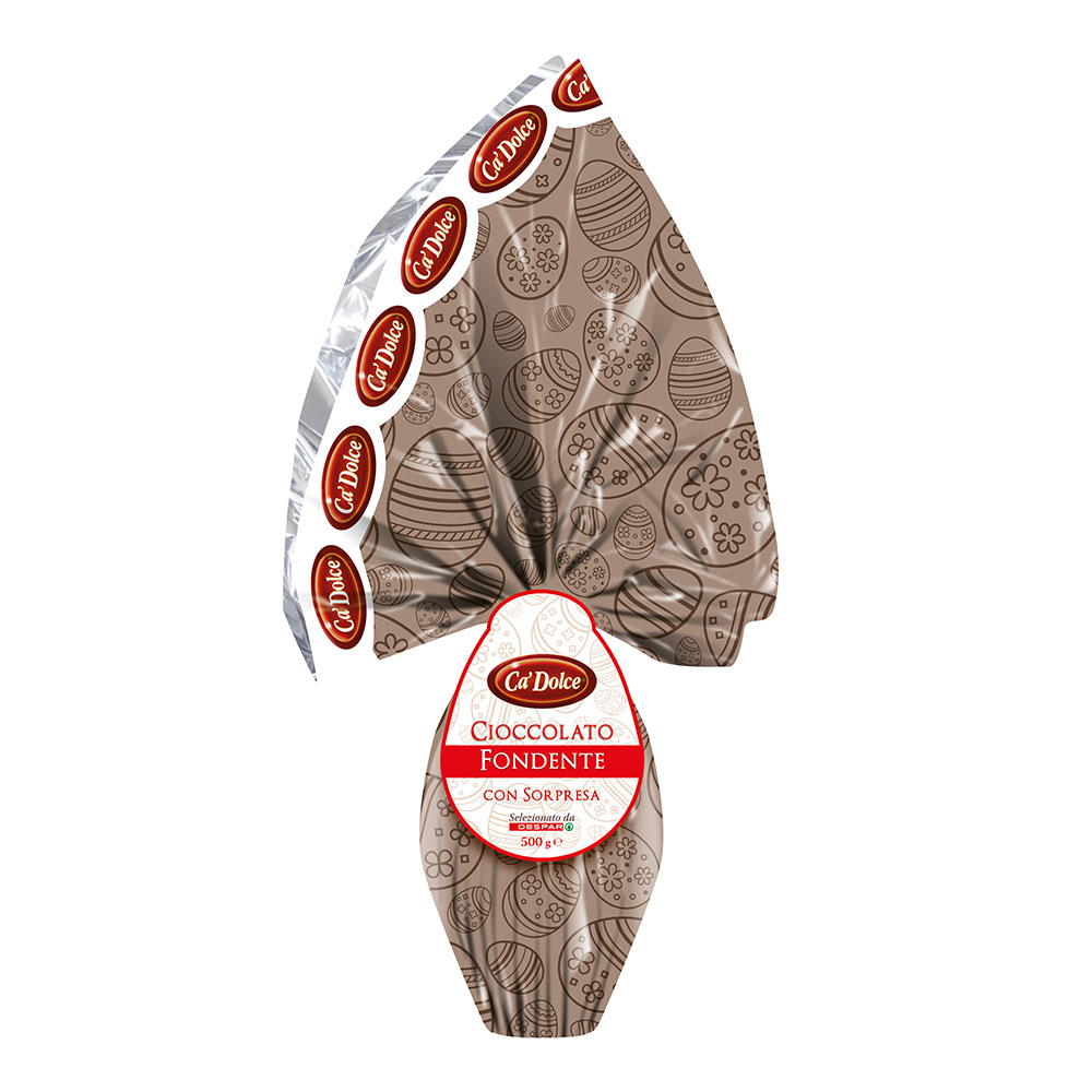 Uovo di cioccolato fondente con sorpresa 500 g